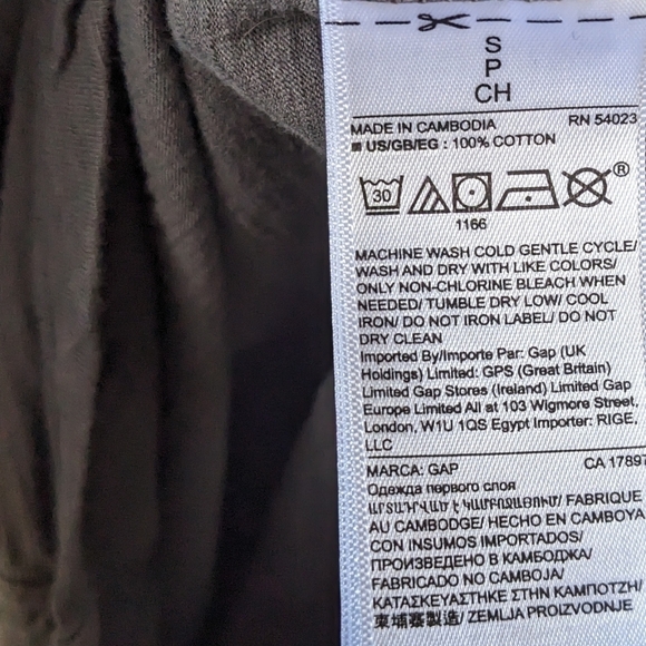 GAP Soft Slub T Long Dolman Sleeve Size Small Oversized Gray - Picture 5 of 7